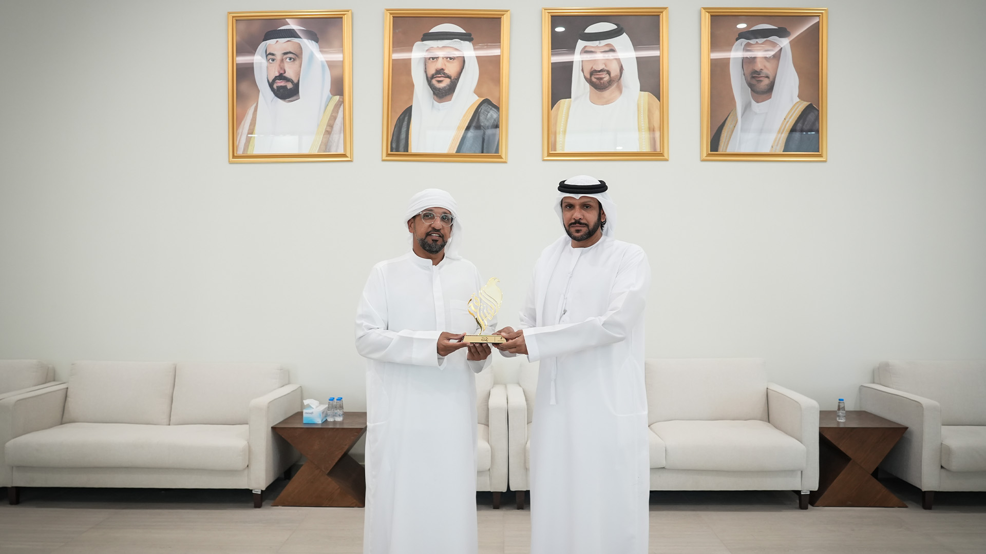 Sharjah Falconers Club Hosts Suhail Bin Taraf Al Mansoori